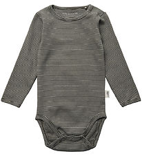 Sofie Schnoor Body l/æ - August - Forest Green m. Striber