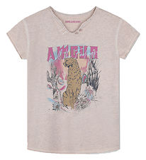 Zadig & Voltaire T-shirt - Apricot m. Print