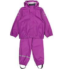 Mikk-Line Regntøj - PU - Recycled - Purple Cactus Flower