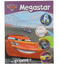 Megastar Malebog m. Klistermærker - 128 Sider - Disney Cars