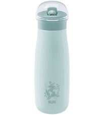 Nuk Drikkedunk m. Sugerør - Mini-Me Flip - 500 ml - Stål - Globe