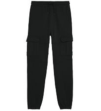 Lyle & Scott Sweatpants - Cuffed Cargo - Jet Black