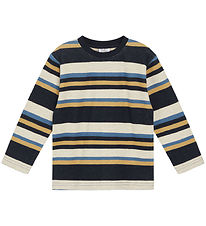 Hust and Claire Bluse - Anton - Navy m. Striber