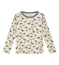 Hust and Claire Bluse - Uld/Bambus - Abba - Jade Green m. Dinosa