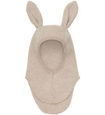 Huttelihut Elefanthue - Uldfleece - 1-lags - Camel Melange m. Ør