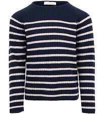 Minimalisma Bluse - Strik - Uld/Cashmere - Inspire - Dark Blue/H