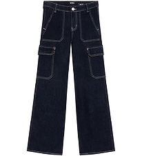 Indian Blue Jeans Jeans - Cargo - Wide Fit - Dark Denim