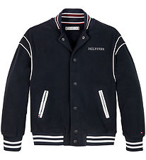 Tommy Hilfiger Fleecejakke - U Polar Fleece Bomber - Desert Sky