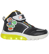Geox Støvler m. Lys - J Ciberdron - Super Mario - Sort/Gul
