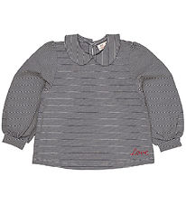 Copenhagen Colors Bluse - Navy/Cream Stripe