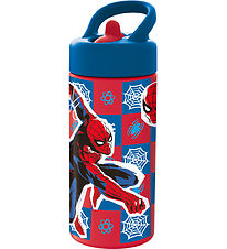 Spiderman Drikkedunk - 410 ml - Rød/Blå