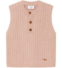 Hust and Claire Vest - Strik - Uld - Edi - Rose Cloud