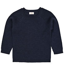 Copenhagen Colors Bluse - Strik - Uld - Navy