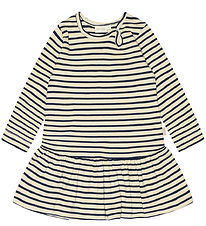 Petit Piao Kjole - Rib - Modal - Indigo Plum/Dark Offwhite