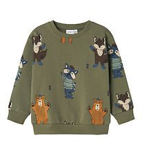 Name It Sweatshirt - NmmOlander - Tea Leaf