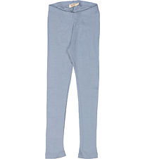 MarMar Leggings - Rib - Uld - Monsoon Blue
