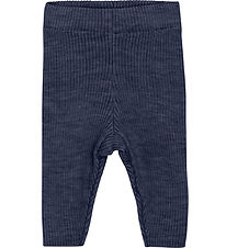 CeLaVi Leggings - Uld - Strik - Naval Academy Melange