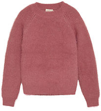 Creamie Bluse - strik - Mesa Rose m. Glitter