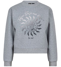 Indian Blue Jeans Bluse - Dark Grey Melange