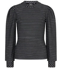 Indian Blue Jeans Bluse - Fløjl - Sort