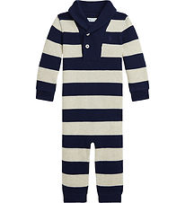 Polo Ralph Lauren Heldragt - Strik - Navy/Beigestribet