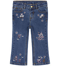 Hust and Claire Jeans - Joanna - Denim m. Blomster