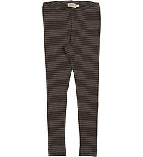 MarMar Leggings - Rib - Modal - Nori Green Stripe