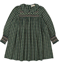 MarMar Kjole - Dabina - Dark Leaf Check