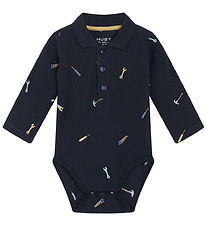 Hust and Claire Polobody l/æ - Rib - Bendy - Navy m. Værktøj
