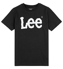Lee T-shirt - Wobbly Graphic - Sort