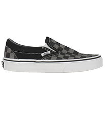 Vans Sko - Classic Slip-On - Checkerboard - Sort/Pewter