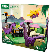 BRIO World Togbanesæt m. Dinosaurer - 21 dele - 36094