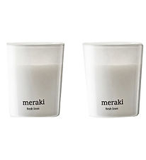 Meraki Duftlys - 2-pak -  2x60g - White Garden
