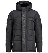 Jack & Jones Dynejakke - JCOSpeed - Sort/Tone In Tone