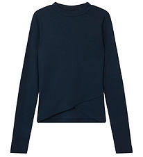 LMTD Bluse - Rib - NlfDida - Dark Sapphire