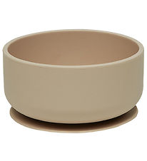 OYOY Skål - Enkei Suction - Silikone - Beige