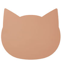 Liewood Dækserviet - Aura Cat - Silikone - Dark Rose