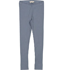 MarMar Leggings - Rib - Modal - Stormy Blue