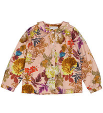 Christina Rohde Bluse - Støvet Rosa m. Blomster