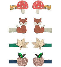 Mimi & Lula Hårclips - 8-pak - 3 cm - Mini Autumn Forest