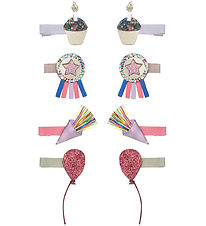 Mimi & Lula Hårclips - 8-pak - 3 cm - Birthday Theme Party Time