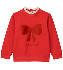 Liewood Sweatshirt - Rakel - Holiday Bow Dark Red/Apple Red