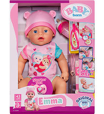 BABY born Dukke - Emma - 43 cm - 10 Funktioner