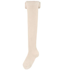 Condor Strømpebukser - Rib - Uld - Beige