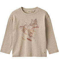Wheat Bluse - Claus - Gravel Melange