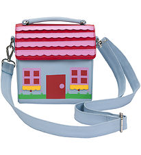 Stella McCartney Kids Skuldertaske - Hus - Lyseblå/Rød