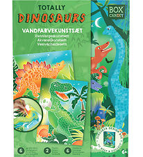BOX CANDIY Kreasæt - Vandfarvekunstsæt - Totally Dinosaurs