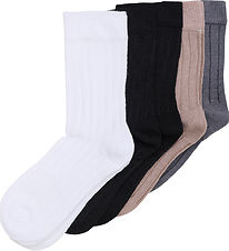 Minymo Strømper - Ankle Sock - 5 pak - Black