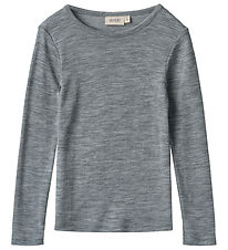 Wheat Bluse - Uld - Alfie - Melange Grey