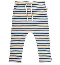 Petit Piao Bukser - Rib - Modal - Deep Cobalt/Dark Off White